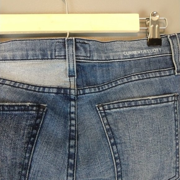 Current Elliott stiletto jeans geometric patchwork - Picture 6 of 7